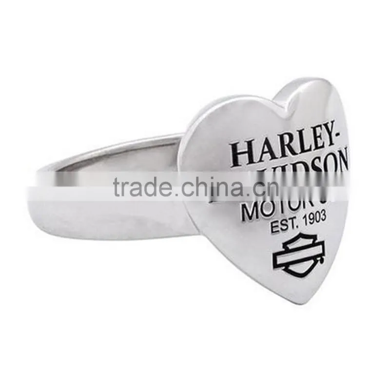 Jingli Jewelry design your own rings, stainless steel heart shape rings designs for girls (HS-035