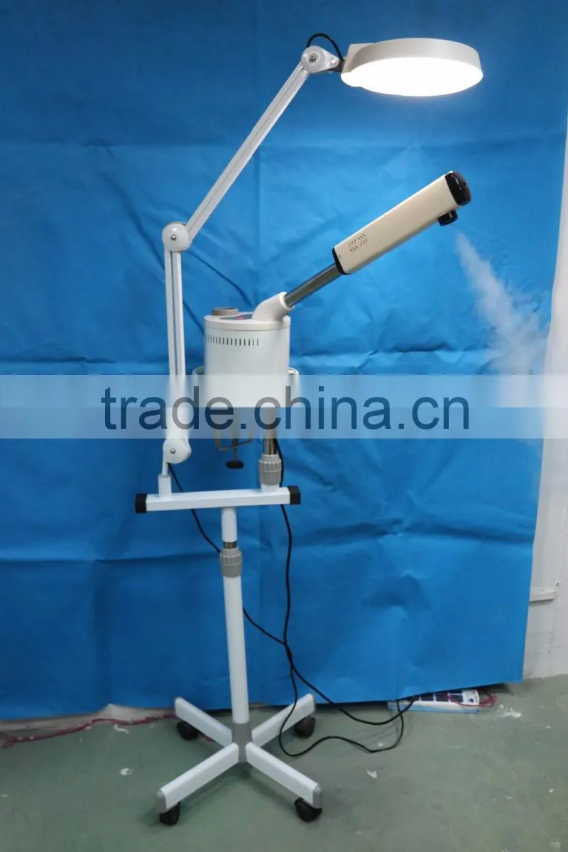 skin magnifying LED lamp/facial steamer with magnifying lamp/magnifier lamp