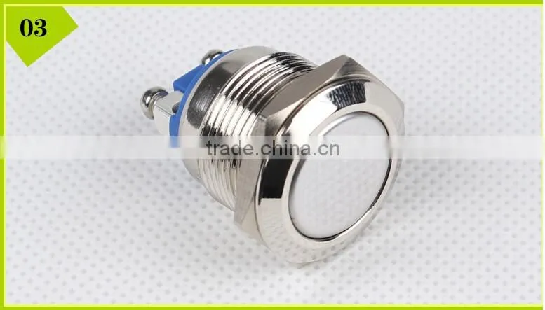 Export very high quality 19MM Domed momentary metal push button switch with CE ROHS