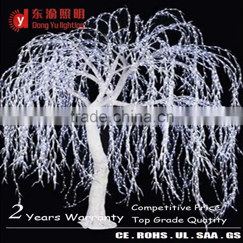 Garden street road decoration artificial tree LED light high simulation LED willow tree plant lights