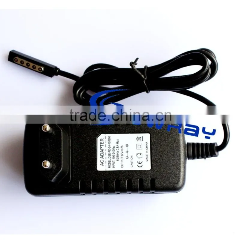 Ouput 12v power adapter 12v 2a ac dc adaptor for Microsoft Tablet PC
