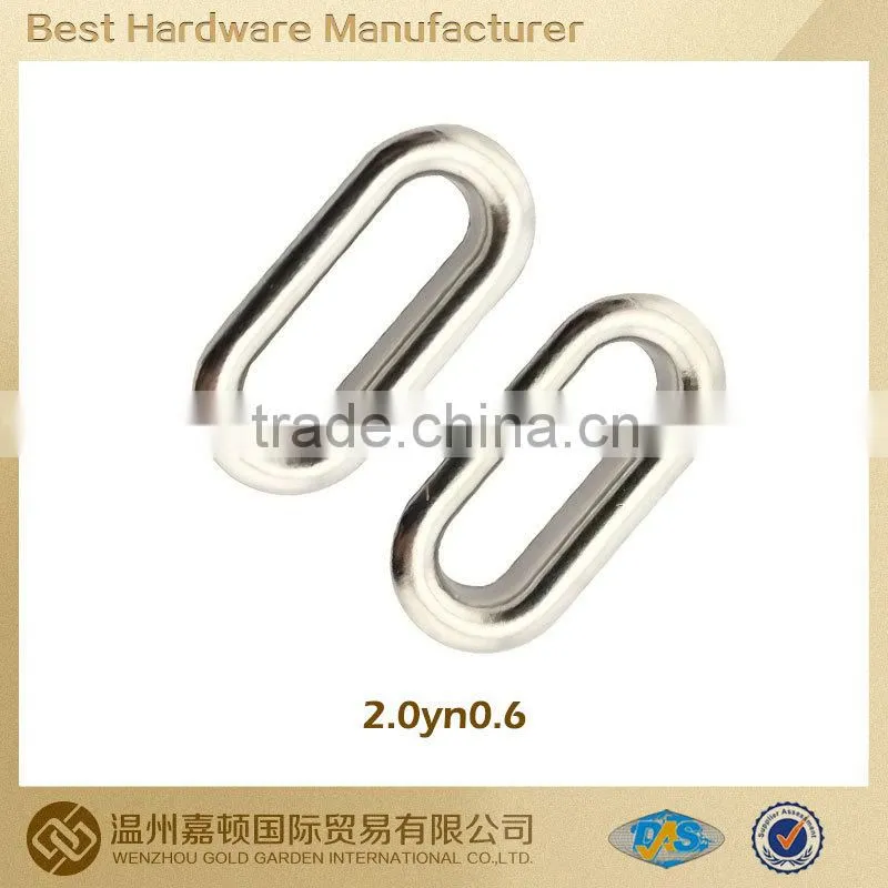 Brass Metal Silver Brass Velcro Eyelet