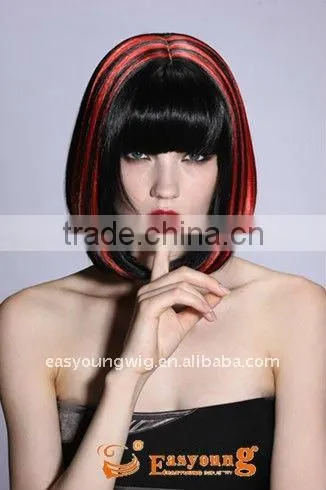 Cheap Red Halloween synthetic wigs, Anime cosplay wig