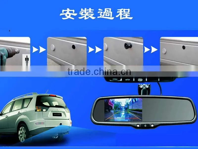 HOT SELLING!!! fiat mirror with dimming camera display and compass optional