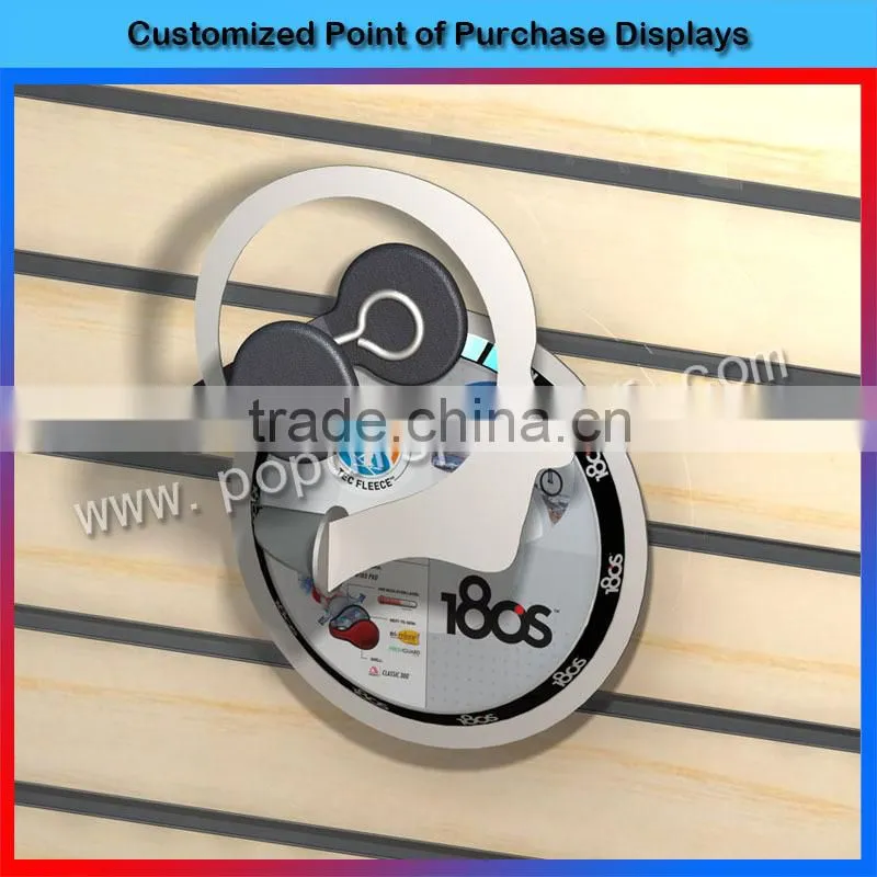 Custom tabletop wooden headphone display holder with base