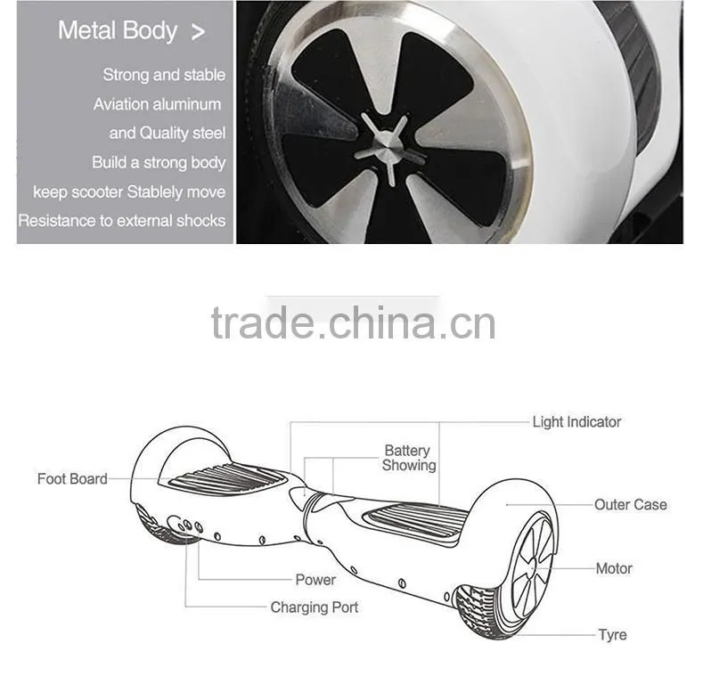 Small size 6.5inch children mini balancing scooter hoverboard on sale