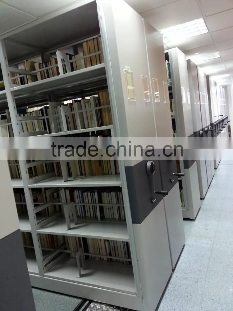 Library book rack shelving mobile shelving system