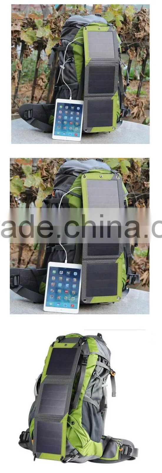 Leisure waterproof outdoor hiking solar backpack charging for mobile phone and labtop(HIK16-003)