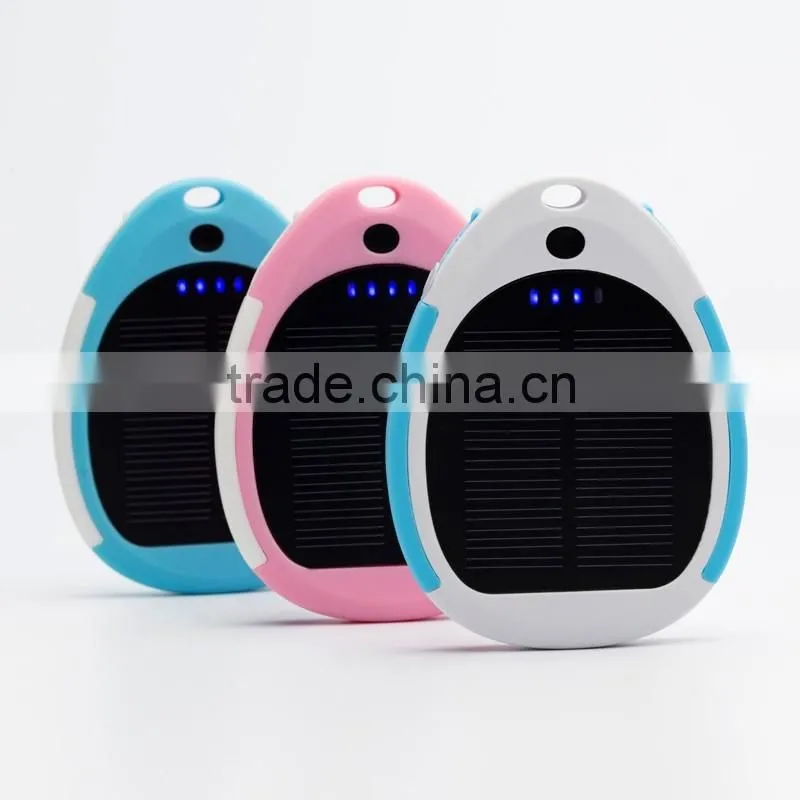 Wholesale gifts waterproof 3000mah rohs solar cell phone charger