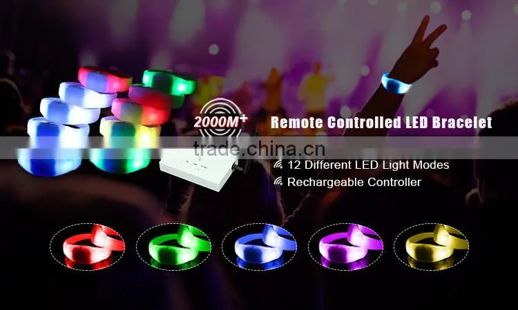 New Products Factory Price Remote Controlled Led Bracelet