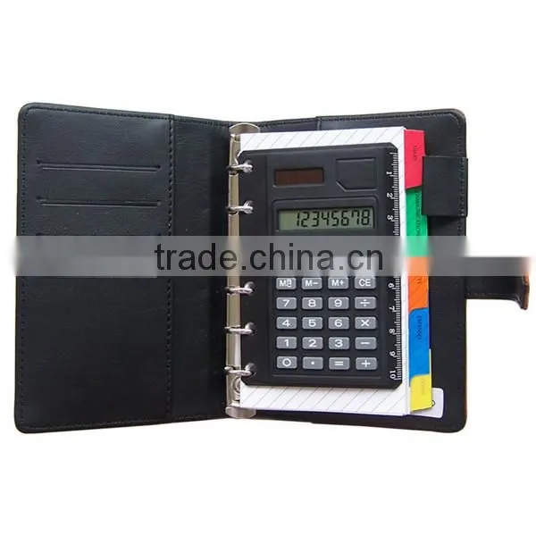 Fashion magnetic ring binder leather planner