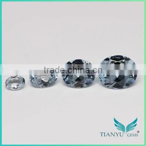 WuZhou Gems Synthetic Nano Gems Clear Aquamarine Gemstone Prices