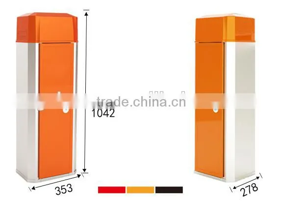 straight boom parking barrier gate with LED light arm