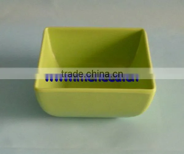 solid color square mealmine dinner set ,square melamine plate