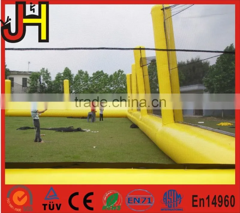 Commercial grade inflatable paintball netting, inflatable paintball field