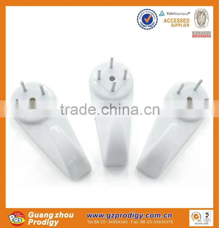 2016.JUNE plastic + nail picture frame hooks concrete wall hooks