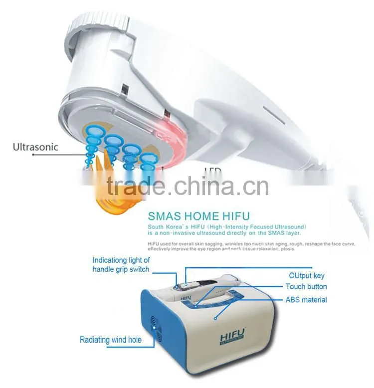 The most popular international portable hifu face lift beauty treatment machine at home