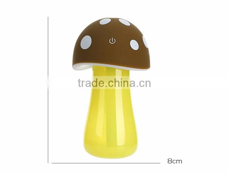 USB Mushroom Humidifier Led Light Diffuser Touch Button Ultrasonic Humidifier Cartoon Humidifier