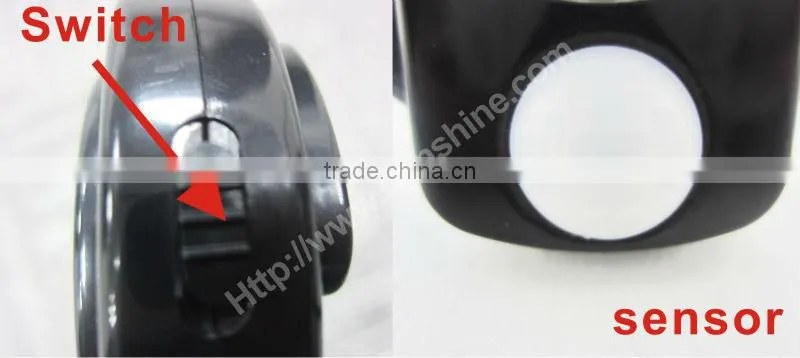 Beautiful shape outdoor light ip65 with optical sensor with hook SRL050