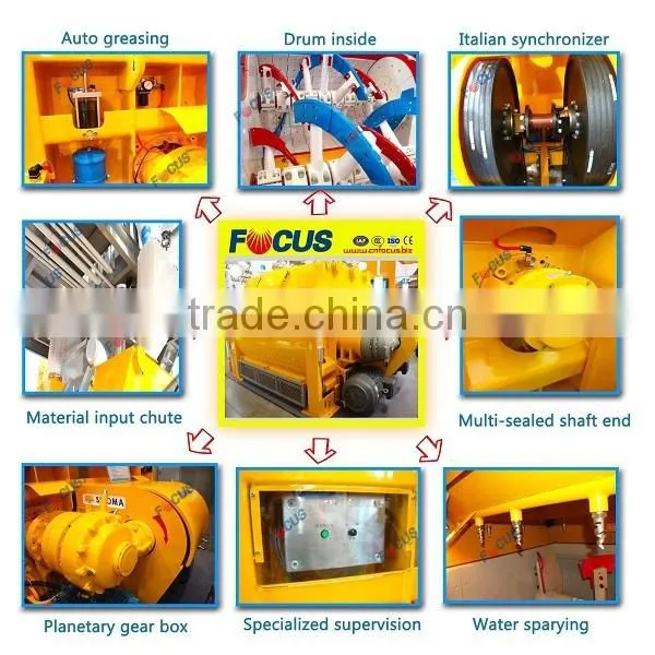 ISO and CE approved 500L mini self loading cheap concrete mixer
