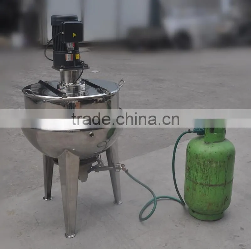500L electric steam heating jacketed kettle vessel
