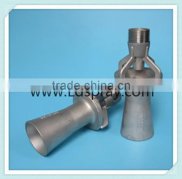 Stainless steel mixing eductor nozzle for steam heating processes in water tanks