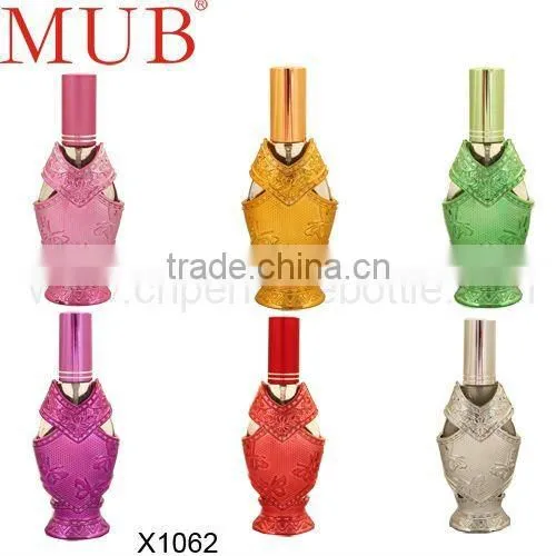 Sliver Princess wedding dress style bottle ,alloy perfume bottle