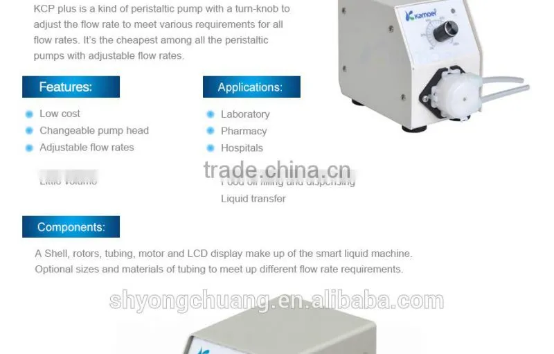 Kamoer KCP Plus medical oil peristaltic pump