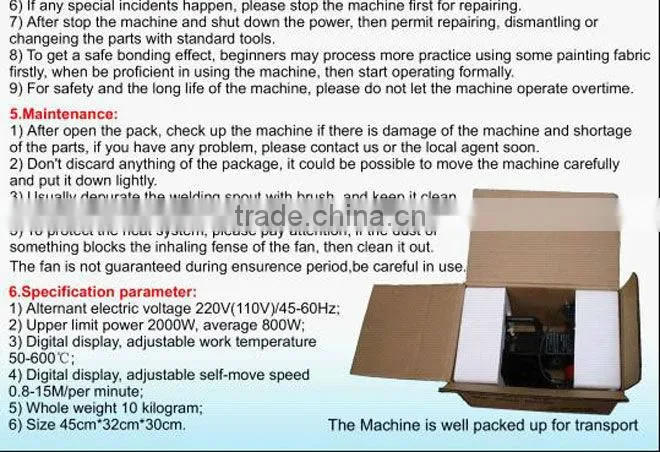 Hot wedge welder