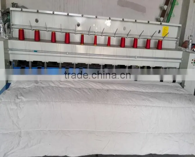 Computerized multi needle quilting machine for quit