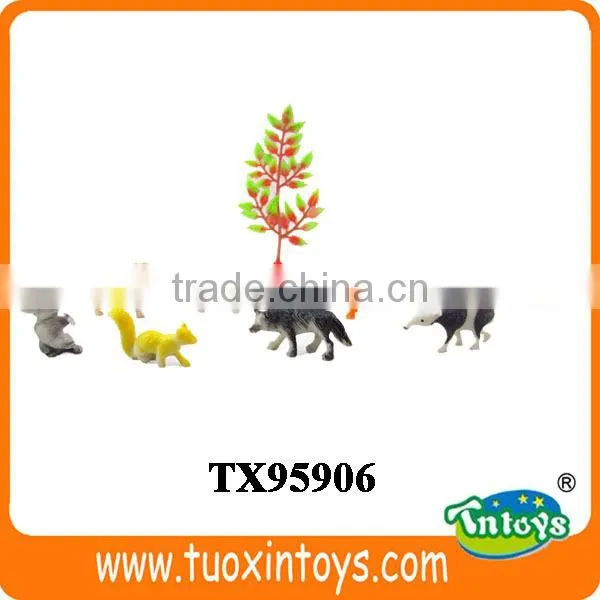 bulk mechanicals plastic animal toys, plastic forest animal toy set
