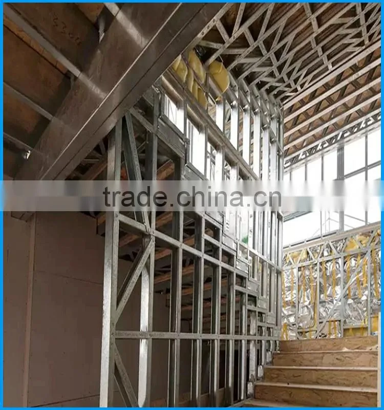 Light Gauge steel Framing Structure Cheap Prefab House