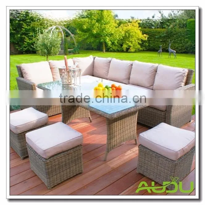 Audu Cheap Outdoor Wicker Furniture Rattan Sofa
