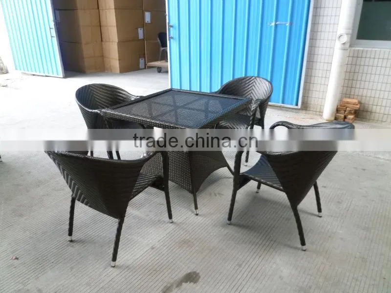 High quality outdoor rattan dining furniture (1883+5058)