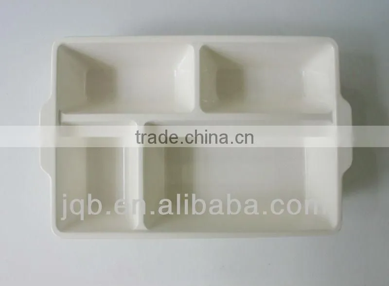 square melamine mess Tray with cover