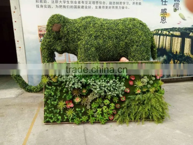 artificial green plants wall for sale