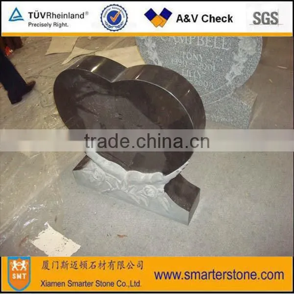 American Style Granite & Marble Monument / Tombstone Natural Stone Heart Shape