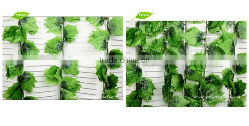 GNW FLV016 Hanging Green Fabric Artificial Vine Leaves for Sale