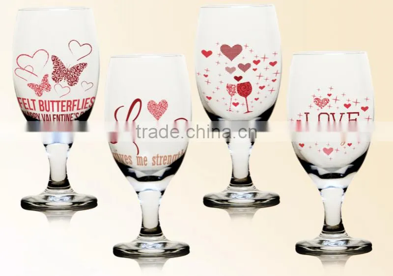 6oz 8oz 10oz 12oz christmas halloween colro printing ice cream glass cup goblet