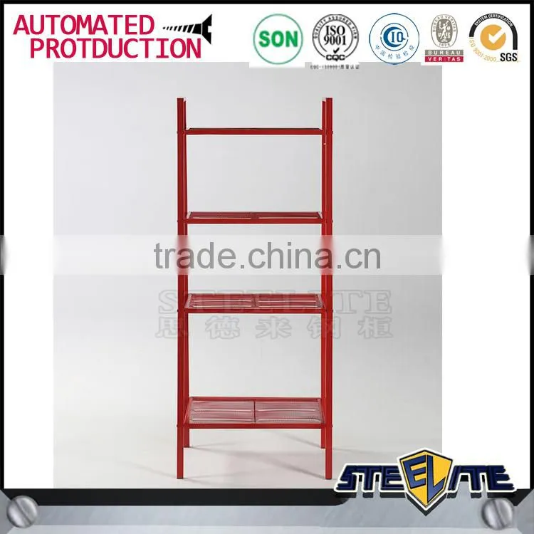 Factory price red color light duty metal display rack