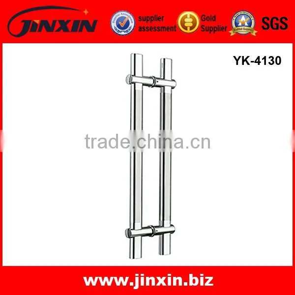 Simple luxury double glass door door kitchen cabinets handle
