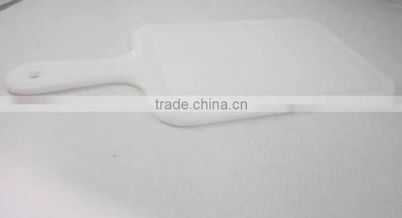 White Plastic Chopping Board/Cutting Board With Groove