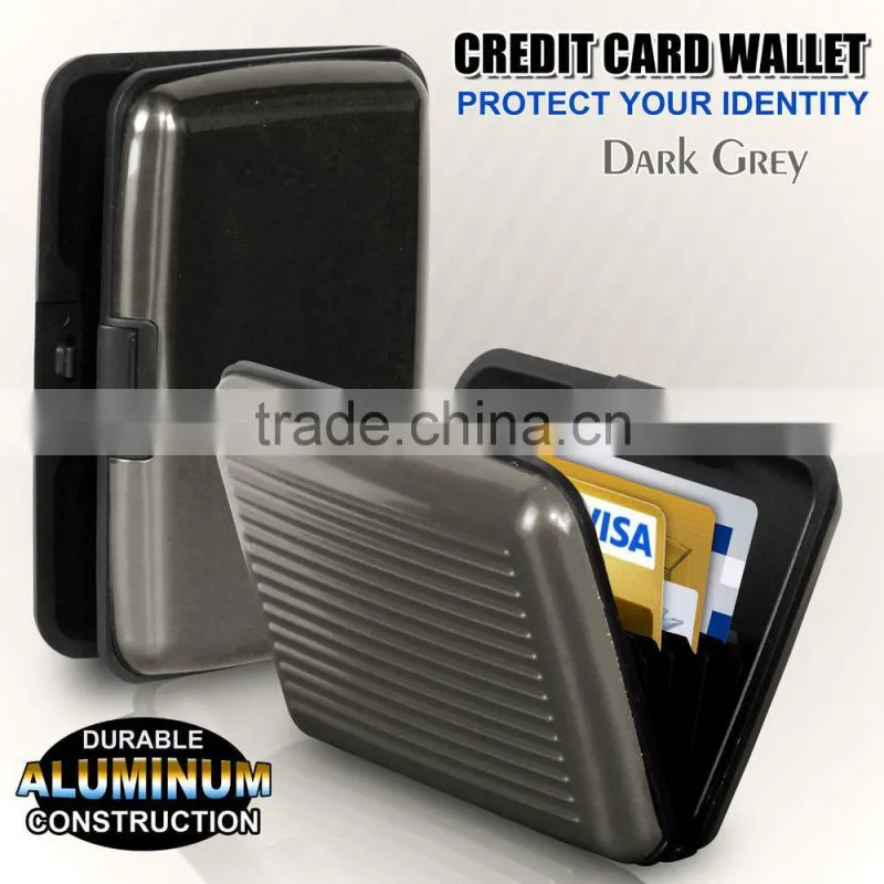 Aluminum Metal Waterproof Box Case Business Credit Card Holder Wallet