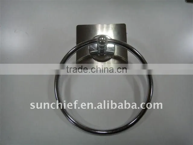 Sticky towel ring holder
