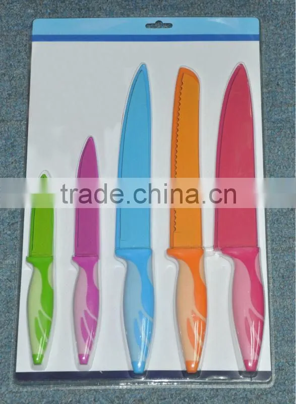 Ceramic Coated Blade Kitchen Chef Knife Set