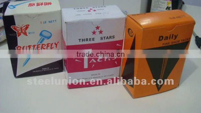 FINE BLUE SHOE TACK NAILS /THREE STAR SHOE TACK NAIL