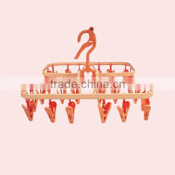Plastic Clothes Drying Rack With 28 Pegs