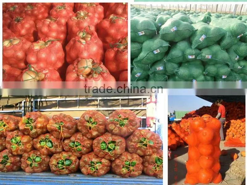 China Polypropylene Mesh Bag Net Sacks For Potato Onion Garlic Firewood