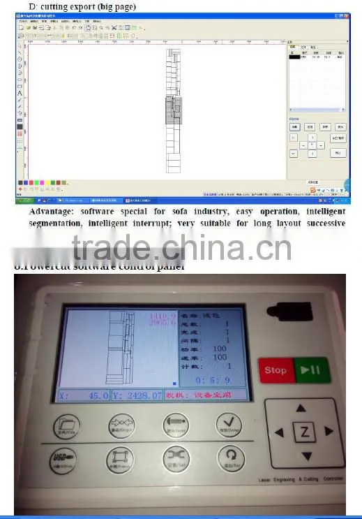 Computer automatic fabric laser cutting machine laser cutter for textile
