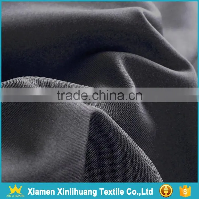Hot Selling 300Dx300D Black 100 Polyester Twill Gabardine Fabric for Garment